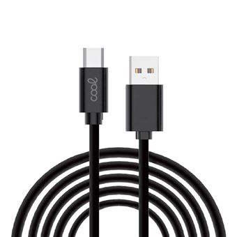 Cabo Universal COOL USB TYPE-C compativel (3 metros) 2,4 Amp Preto - 1