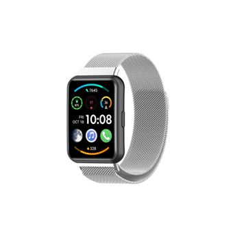 Bracelete Milanese com Fecho Magnético Gift4Me para Huawei Watch Fit 2 - Cinza - 1