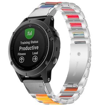 Bracelete Antiimpacto aço com resina ajustável Opala para Garmin Forerunner 955 Solar - 1