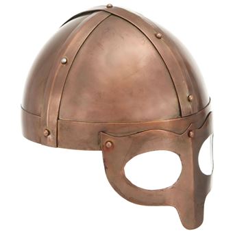 Capacete Soldado Viking Réplica LARP vidaXL Aço Cobre - 1