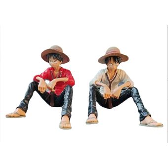 Figura Anime One Piece EZII Monkey D Luffy 10 RED WHITE 2em1 - 1