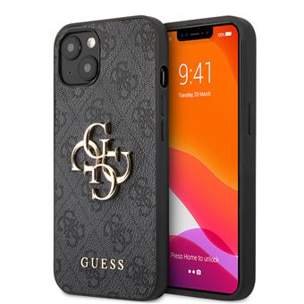 Capa Guess para iPhone 13 | Logotipo Cinza - 1