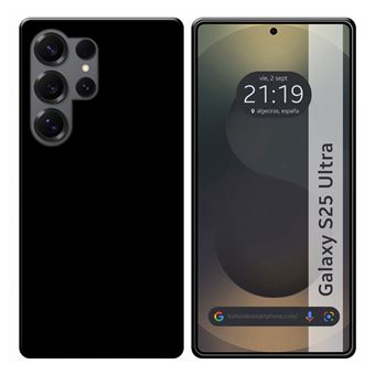 Capa TUMUNDOSMARTPHONE TPU Gel Silicone Preta para Samsung Galaxy S25 Ultra 5G - 1