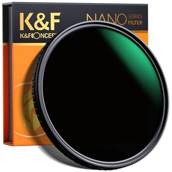 Filtro de Lente de Câmera K&F Concept Nano Series ND8-ND128 | Preto - 1