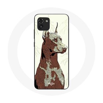 Capa Maniacase para Samsung Galaxy A03 Raça Doberman de Cãos - 1