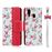 Capa Magunivers PU + TPU Impressão Padrão Rosa para Samsung Galaxy A40_0