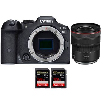 Canon EOS R7 + RF 14-35mm F4 L IS USM + 2 SanDisk 128GB Extreme PRO UHS-II SDXC 300 MB/s + PDF 15 Técnicas para Melhorar as suas Fotografias - 1