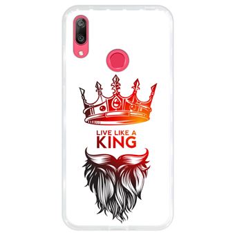 Capa Hapdey para Huawei Y7 2019 - Y7 Prime 2019 Design Viva como um Rei em Silicone Flexível e TPU