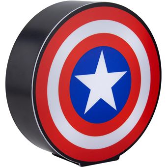 Lâmpada de Mesa Paladone Escudo Capitão América Marvel - 1