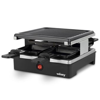Raclette Weasy LUGA40 para 4 Pessoas com Grelhador | 600W | 4 Frigideiras Antiaderente - 1