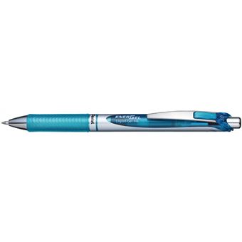 Caneta de Gel Retrátil Pentel EnerGel Xm | Azul, Prateado - 1