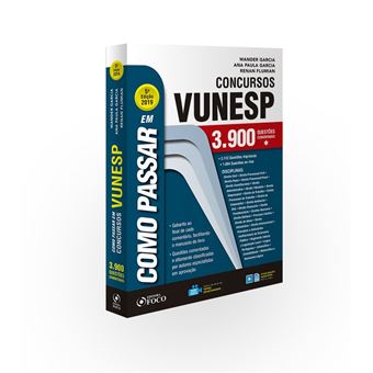 Como Passar Em Concursos Da Vunesp. 3900 Questões. 2019 Vários Autores ...