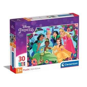 Puzzle Clementoni Supercolor Desenhos Animados Disney Princess | 30 Peças - 1