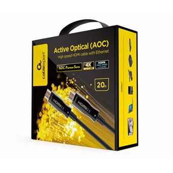 Cabo Hdmi Gembird CCBP-HDMI-AOC-20M-02 | Preto - 1