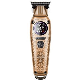 Cortador de Cabelo Elétrico Profissional SPORTSMAN SM759 | Display Digital e Lâmina de Precisão | Rosa - 1