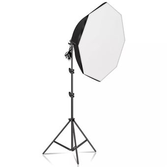 Kit Estúdio de Iluminação Andoer Fotografia e Vídeo Softbox Octogonal com Luz Contínua - 1