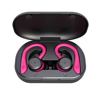 Auriculares CHRONUS | Bluetooth | sem fio | intra-auriculares | microfone embutido | Vermelho - 1
