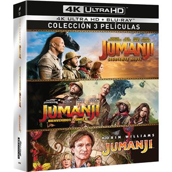 Jumanji (1995) + Jumanji: Welcome to the Jungle (2017) + Jumanji: The Next Level (2019) (4K Ultra HD) Pack (6Blu-ray) - 1