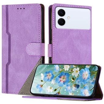 Capa FOXDOCK para Samsung Galaxy S26 Edge | Fecho Magnético | Pele TPU Macia | 3 Compartimentos para Cartões | Função de Suporte | Roxo - 1