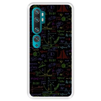 Capa Tpu Hapdey para Xiaomi Mi Note 10 - Note 10 Pro - Cc9 Pro | Design Cálculos Matemáticos com Gráficos de Álgebra | Soluções de Tarefas 2 - Transparente
