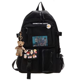 Mochila Escolar DreamWorks | BTS Bantan Boys | 32 x 13 x 45 cm | Preto 3441 - 1