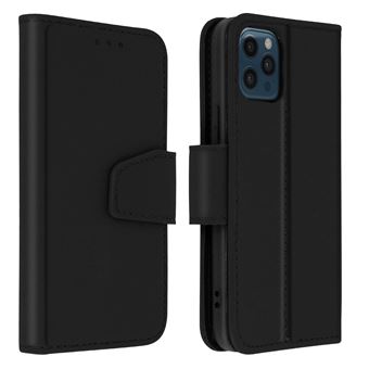 Capa Avizar para Apple iPhone 12 Pro Max | Função de Carteira | Couro Premium - Preto - 1