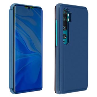 Capa Proteção Xiaomi Mi Note 10 /10 Pro | Translúcida | Efeito Espelho | Suporte - Azul