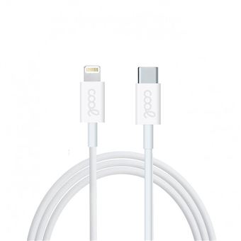 Cabo Universal COOL USB TYPE-C para Lightning compativel (1,2 metros) Branco - 1