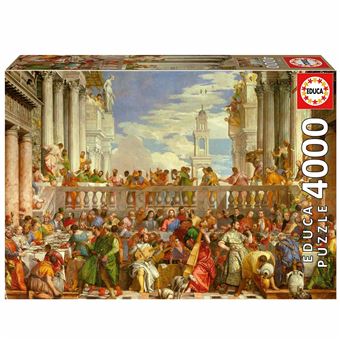 Puzzle Educa 19949 As Bodas de Cana, Paolo Veronese | 4000 Peças - 1
