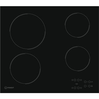 Placa de Cozinha Eléctrica Vitrocerâmica Encastrável Indesit RI 161 C Preto