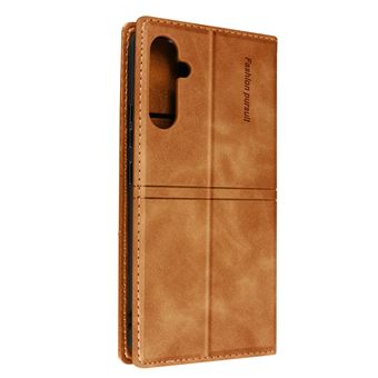Capa Avizar para Samsung Galaxy A34 5G Carteira Suporte Aba Magnética Marrom - 1