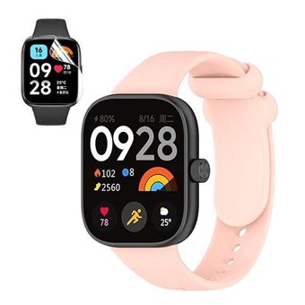 Kit GIFT4ME Bracelete Silicone + Película de Hydrogel para Xiaomi Redmi Watch 4 | Rosa - 1