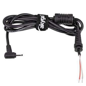 Cabo de Energia Akyga AK-SC-07 Ersatz-DC-Kabel für Notebook-Netzteil schwarz | Preto - 1