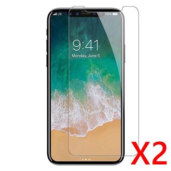 Kit Yiou para iPhone X | 2 Películas de Proteção Ecrã Vidro Temperado - 1