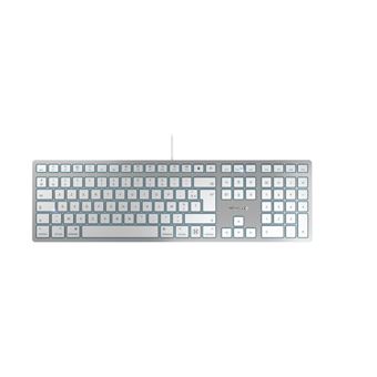 Teclado com Fios CHERRY KC 6000C FOR MAC | Idioma: Francês | Prateado - 1