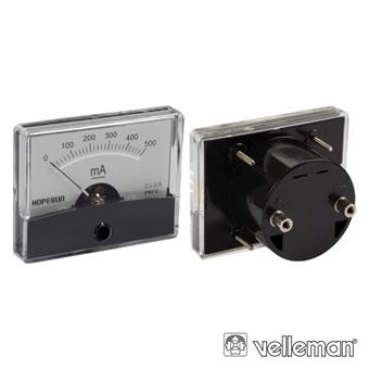 Amperímetro De Painel Velleman 500Ma Dc - 1
