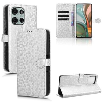 Capa FOXDOCK para Motorola MOTO G75 5G | Fecho Magnético | TPU Macio | Compartimentos para Cartões | Prata - 1