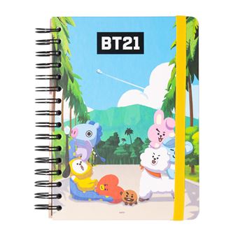 Caderno Capa Forrada A5 Bullet BT21 - 1