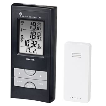 Estações meteorológicas digitais Hama EWS-165 Preto Bateria