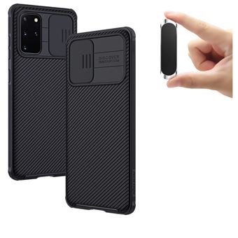 Capa Antiimpacto Camshield Nillkin Proteção Câmara Slide + Suporte Magnético para Samsung S20 Plus - Preto - 1