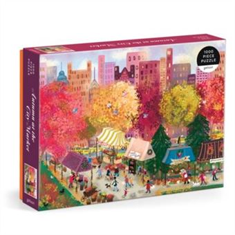 Joy Laforme Autumn at the City Market 1000 Piece Puzzle by Galison - 1