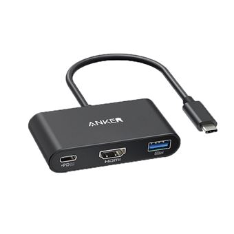 Adaptador ANKER A83396 3 em 1 | Type-C a HDMI PD100W USB para HUAWEI Mate40/P50 Samsung S20 - 1