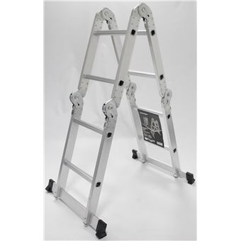 Escada Articulada Multi-Usos MADER Hardware | Alumínio| 4x 2 Degraus| 2,52 m - 1