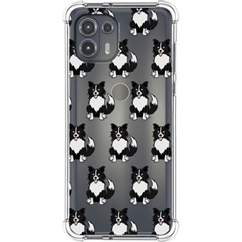 Capa Tumundosmartphone de silicone anti-choque para Motorola Edge 20 Lite design Dogs 07 Desenhos - 1