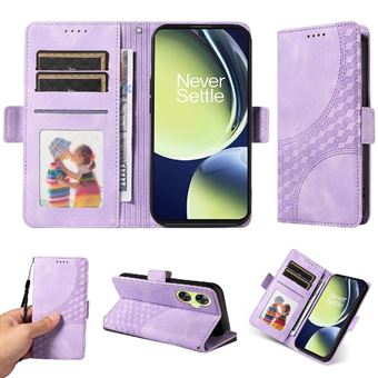 Capa FLOODKING para OnePlus Nord CE 3 Lite | Design Acolchoado | Couro PU Premium | Roxo - 1