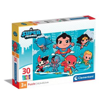 Puzzle Clementoni Supercolor Desenhos Animados DC Comics Superfriends | 30 Peças - 1