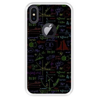 Capa Tpu Hapdey para Iphone X - Xs | Design Cálculos Matemáticos com Gráficos de Álgebra | Soluções de Tarefas 2 - Transparente