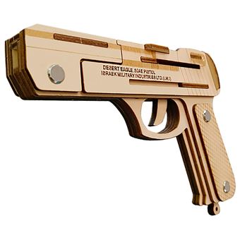 Puzzle 3D HSMY de 23 Peças XJ-G001 - Pistola de Elástico Desert Eagle - 1