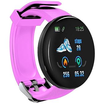 Smartwatch KLACK® KD18 com Ecrã TFT de 1,3'' | Frequência Cardíaca | Pressão Arterial | Notificações - Rosa - 1