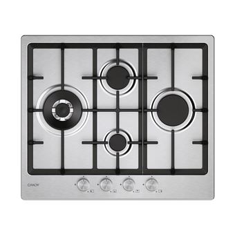 Placa a Gás Candy Moderna CHG6D4WTX | 59.5 cm | 4 Zonas | Aço inoxidável - 1